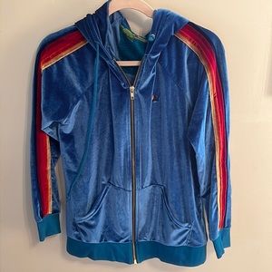 Aviator Nation Classic Velvet Zip-up Hoodie